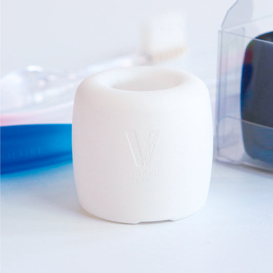 クレンジングブラシ専用スタンド（艶消し 雪）